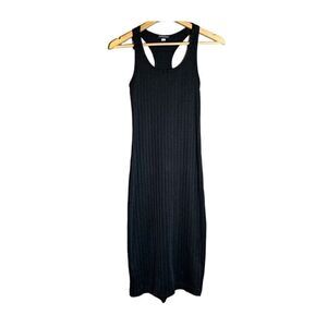 American Apparel black ribbed halter midi dress. Size xs.‎